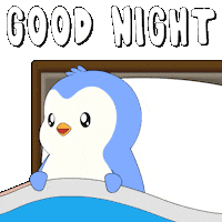 Tired Good Night Sticker by Pudgy Penguins
