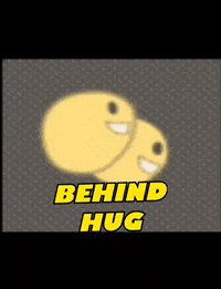 Behind Hug GIF by maddymarkdesigns