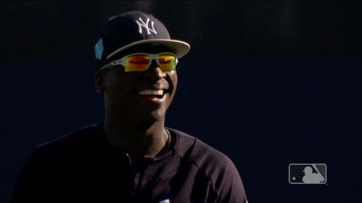 new york yankees smile GIF by MLB