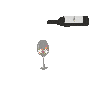 Wine Vino Sticker by byflorecer