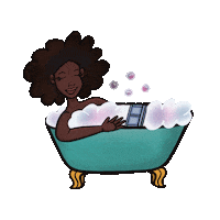 Water Relaxing Sticker by JellaCreative