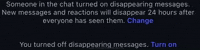 Disappearingmessages GIF