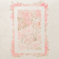 arazalele flores conejo mariposa acuarelas GIF