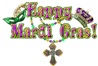 Happy Mardi Gras Sticker
