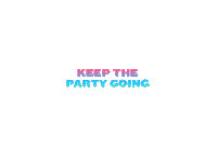 Keep The Party Going Sticker by C3 Concerts