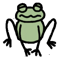 Frog Yeti Sticker by YK Animation Studio