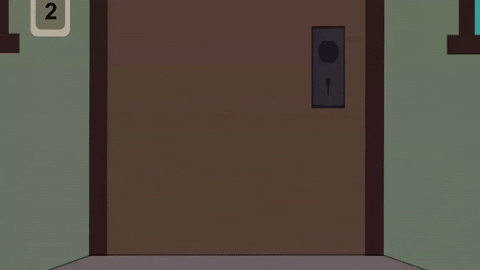 door leaving GIF by South Park 