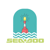 BRP-Brasil mar praia oceano seadoo Sticker