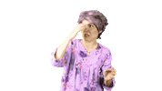 Shocked Old Lady Sticker by Jenny Lorenzo