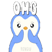 So Excited Omg Sticker by Pudgy Penguins