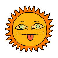 Sun Dope Sticker by Mr Tronch