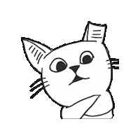 The Cat What Sticker