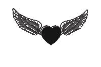 lavidgeco love heart lavidge heart with wings Sticker