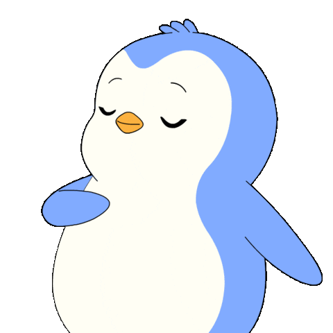 Penguin Thank You Sticker by Pudgy Penguins
