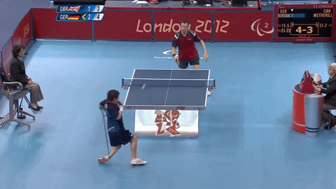 Ping Pong Wow GIF by International Paralympic Committee