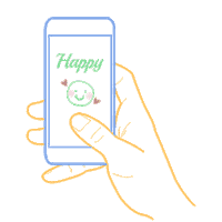 Happy Phone Sticker by Dessert Factory