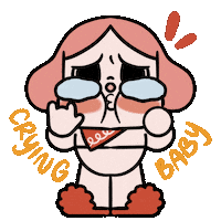 Baby Crying Sticker by Regina Awang