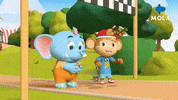 Cartoon Race GIF by Mola TV Kids