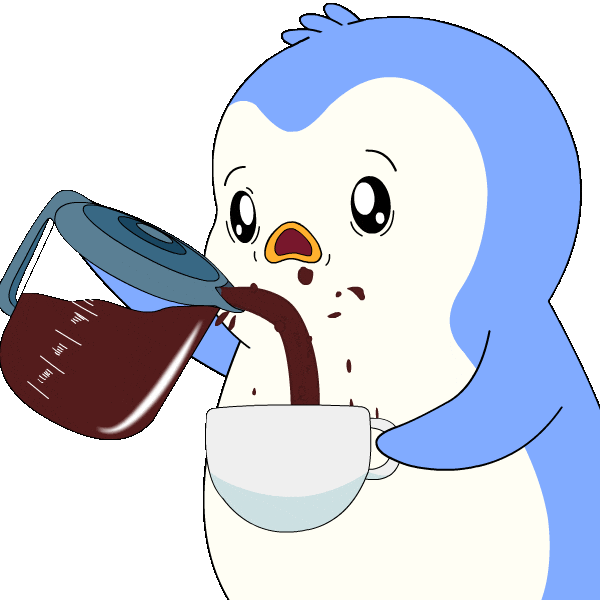 Tired Good Morning Sticker by Pudgy Penguins