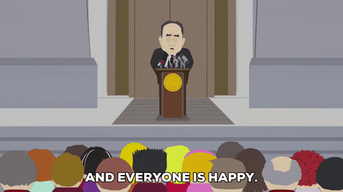 happy speech GIF by South Park 