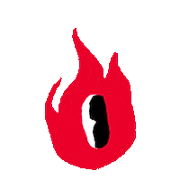 Fire Burn Sticker by Tribe Gaming