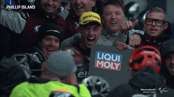 Happy Number One GIF by MotoGP