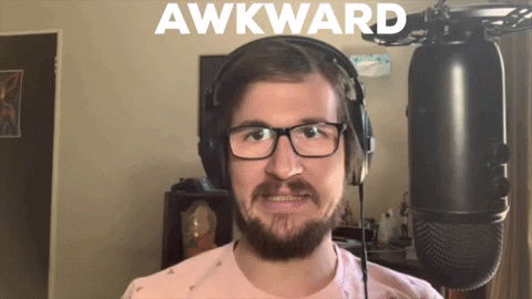 hanshaupt giphygifmaker weird glasses awkward GIF