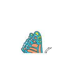 The Butterfly Art Sticker by Foil Me