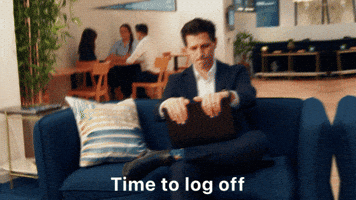 AmplifyProcurement consulting im out of here log off procurement GIF