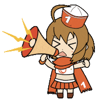 Shouting Go Go Go Sticker by Entowa's
