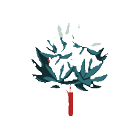 senja_tinyhouse nature arbre senja feuillage Sticker