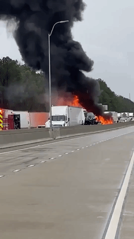 Fatal Vehicle Pileup in Cobb County Shuts Down Georgia Interstate
