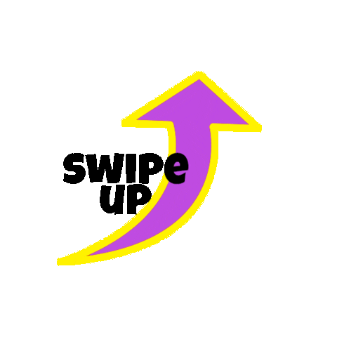 arrow swipe up Sticker by turnupmonkey