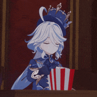 shinhll genshinimpact pop corn furina shinhll GIF