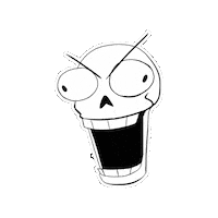 Skull Head Sticker