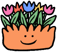 Flower Smile Sticker by Ruppert Tellac