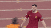kostas manolas roma barcelona GIF by AS Roma