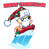 Merry Christmas Cat Sticker by Mino Games