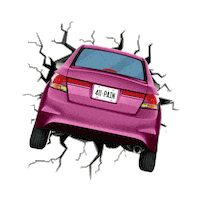 Drive Carcrash Sticker by 411Pain