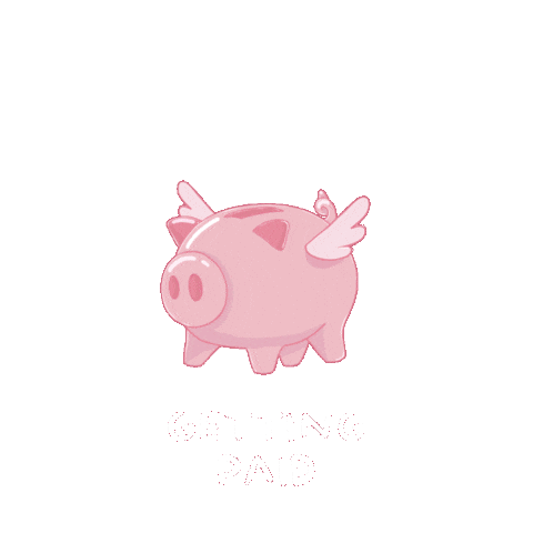 Saving Pay Day Sticker by PositivelyPigasus