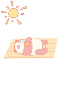 breadough summer beach sun sleep Sticker