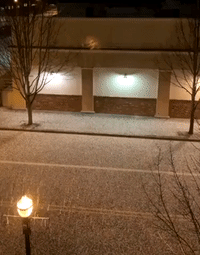 Storm Leaves Layer of Hail on Seattle Streets