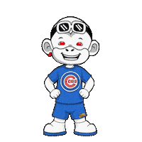 Chicago Cubs Smile Sticker by Zhot