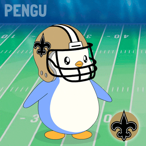 New Orleans Football GIF by Pudgy Penguins