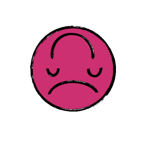 Sad Rainbow Sticker
