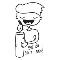 Skrabac love valentine funnyvalentine skrabac Sticker
