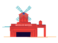 Moulin Rouge Paris Sticker by Culture Trip