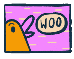 Cartoon Wow Sticker by Abitan