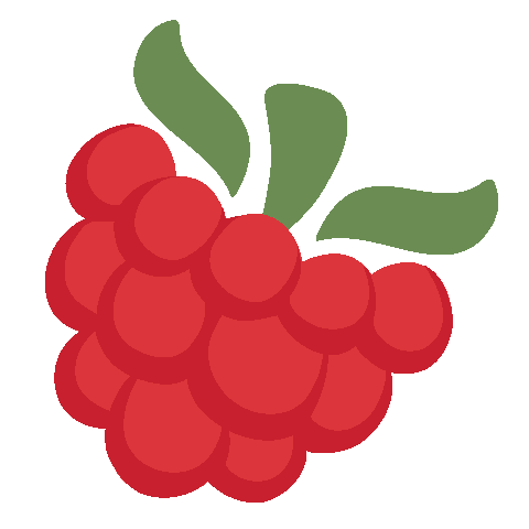 Max Raspberry Sticker by Maxomorra