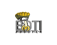 BDTIFreefly logo banana skydive parachute Sticker